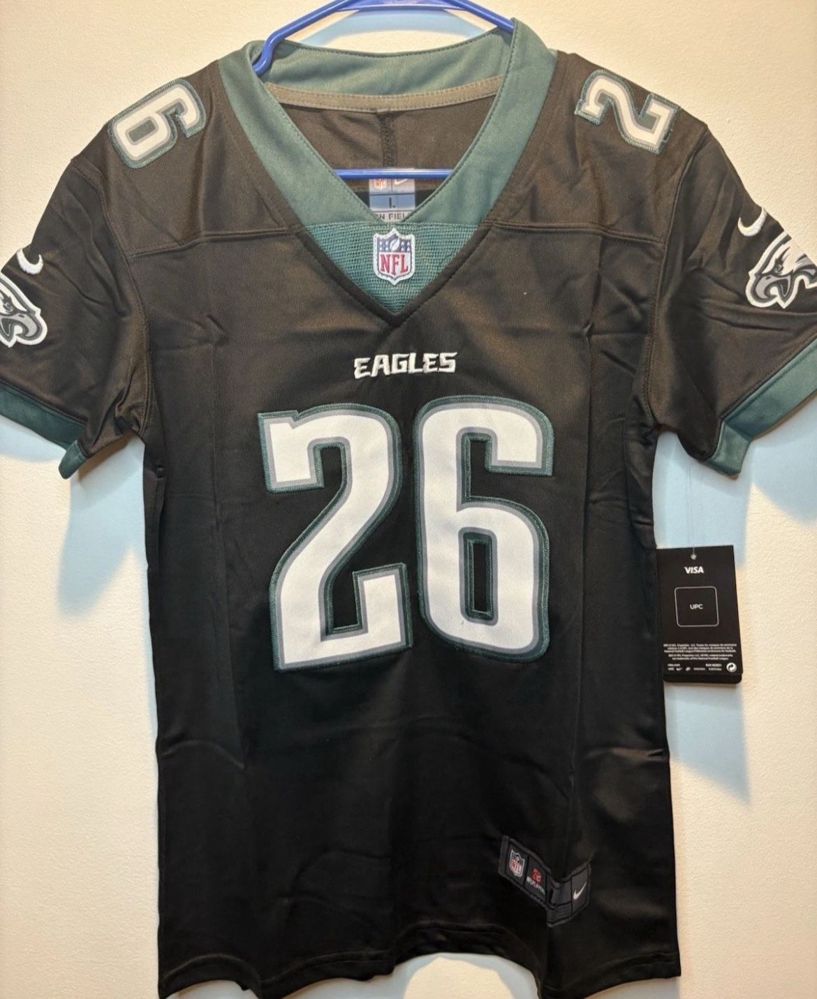 Philly Eagles Black Nike Barkley Jersey  Sz L