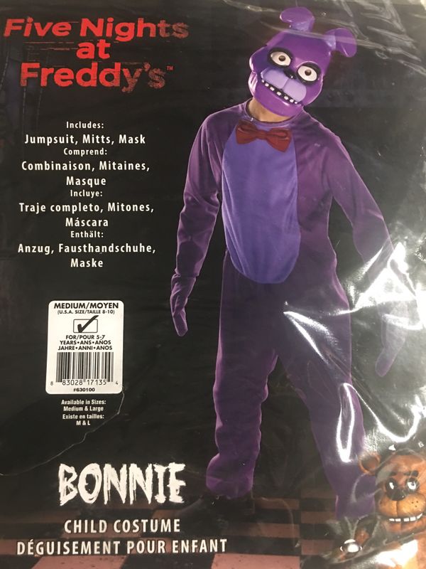 Fnaf Bonnie Child Costume Size 8 10 For Sale In Downey Ca - 