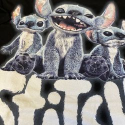 Disney Lilo & Stitch Triple Stitch Black Collage T-Shirt