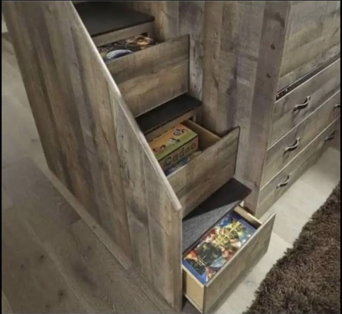 Dual Full/Twin Bunk Fun Bed