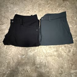 Lululemon ABC Pants Mens Sz 34 36 Black Gray Blue Classic Chino Lot of 2