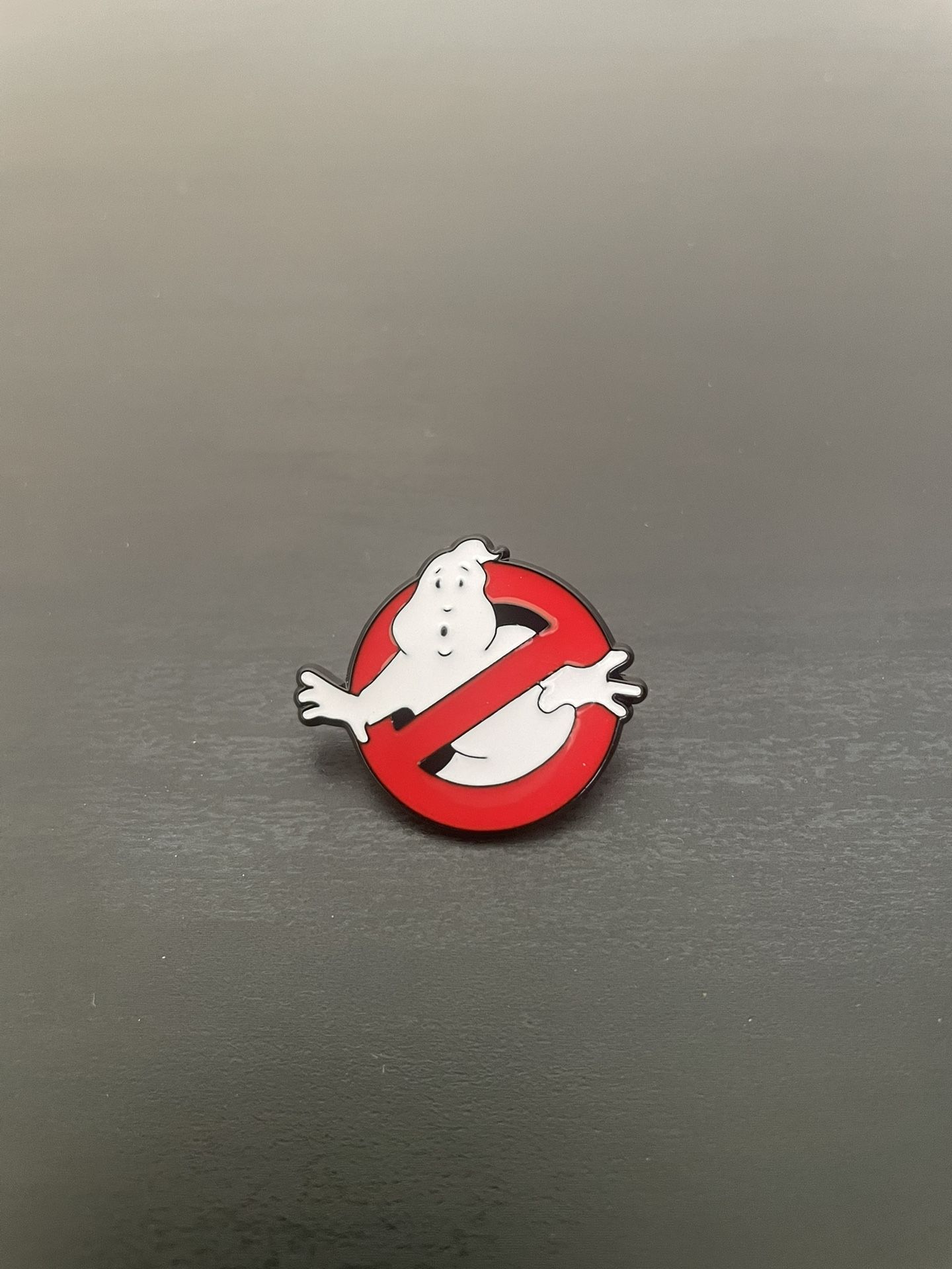 Ghostbusters Ghost Pin NEW Metal Enamel Pinback Movies Brooch Jewelry Red White