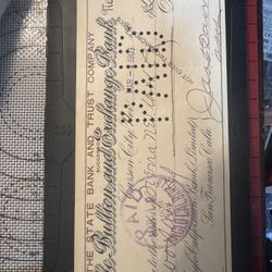 This is a check from The Bullion and Exchange Bank dated March 4, 1903.
