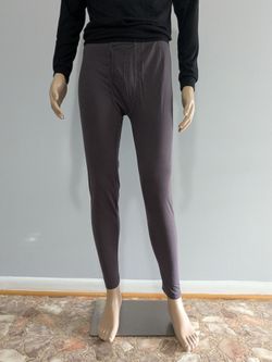 NEW Climate Smart ClimateFlex Men's Midweight Baselayer Pants–Dark Grey, Size L
