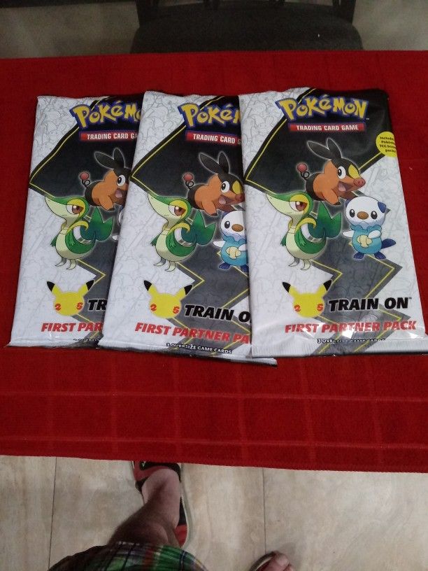 Pokemon Train on First Partner Pack