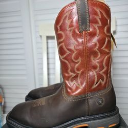 Ariat WorkHog Western Work Boots Broad Square Soft Toe 10005888 Men's Size 10 D