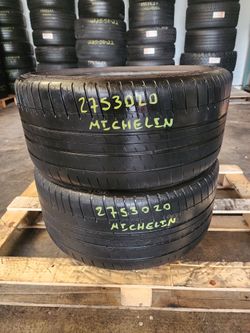 275 30R 20 USED TIRES MICHELIN 2753020 USED TIRES (PAIR) MOUNT BALANCE INCLUDED
