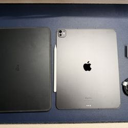 Apple iPad Pro 13” M4 256 GB (WiFi &  Cellular)(Space Gray) W/ Accessories (NEGOTIABLE