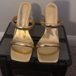 Gold Summer Heels