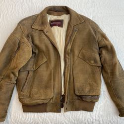 Bachrach Leather Jacket 40 Regular 