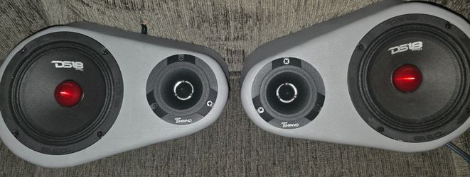 Pair of Speaker pods with mids and twets