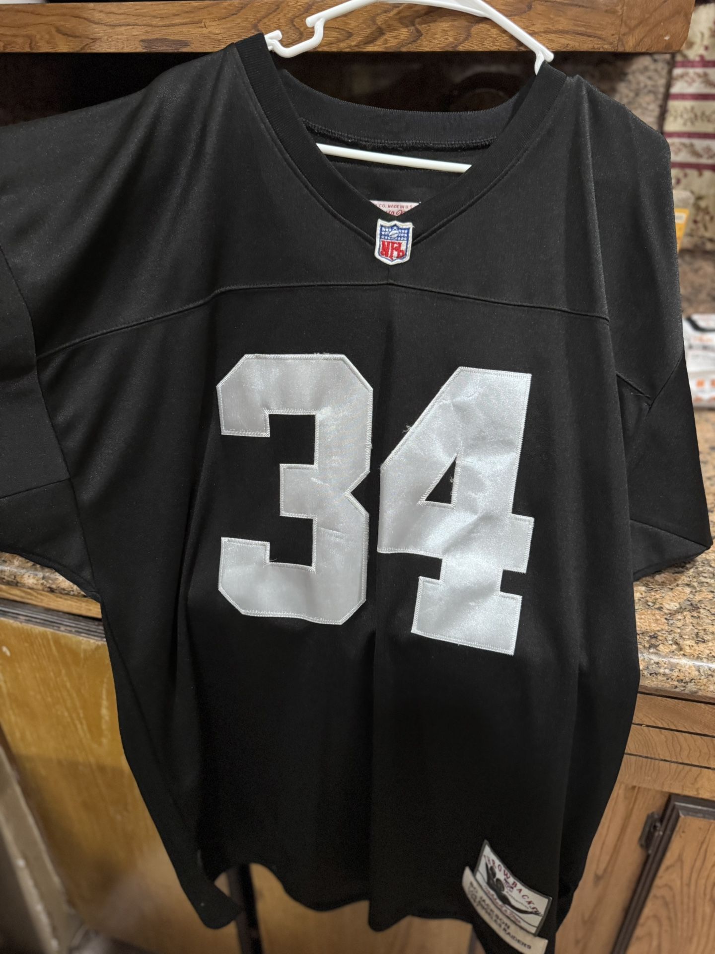 Mitchell & Ness Bo Jackson Los Angeles Raiders 1987 Black Authentic Jersey throwbac
