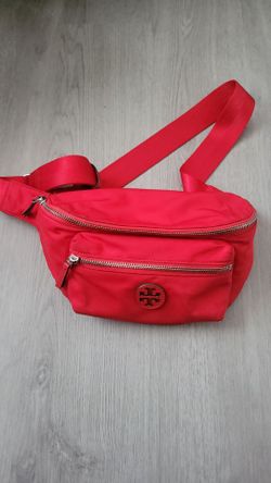 Tory Burch Red Nylon Belt Bag