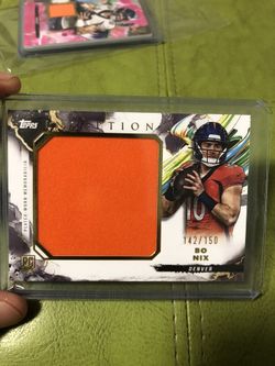 Bo Nix Inception RC Player worn Patch /150