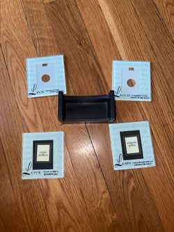 Interiors Design Glass Inspirational Text Coasters Set of 4 Square w/ Holder