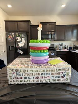 30, Flirty & Thriving Balloon Cake 🎂 | 30th Birthday Gift – $55