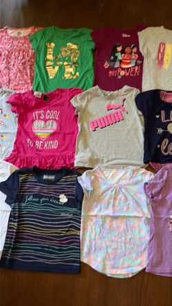 Toddler girl clothes size 5/6 shirt bundle (14pcs)