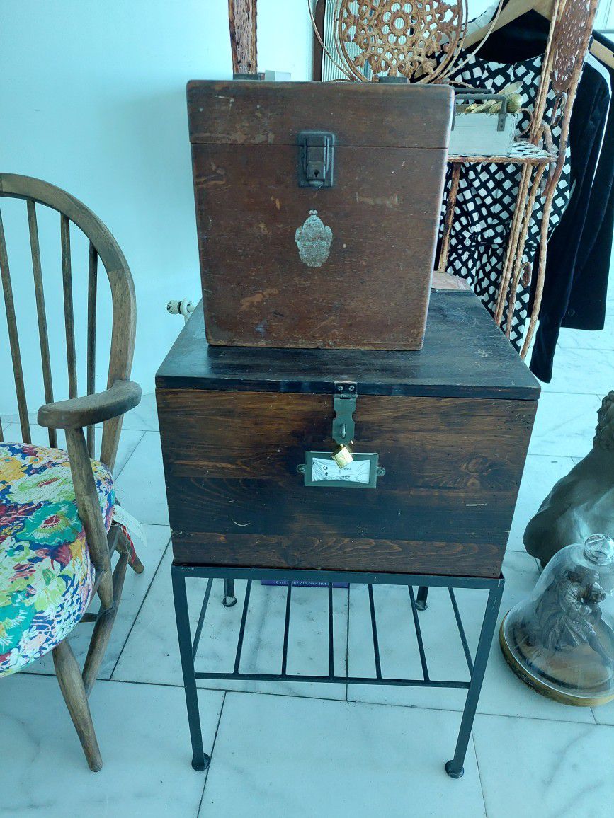 Great Filing System Cabinet & Vintage Boxe