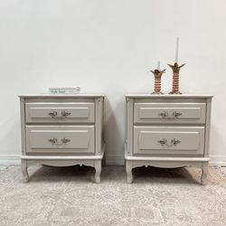 Restored French Provincial Nightstand Set 