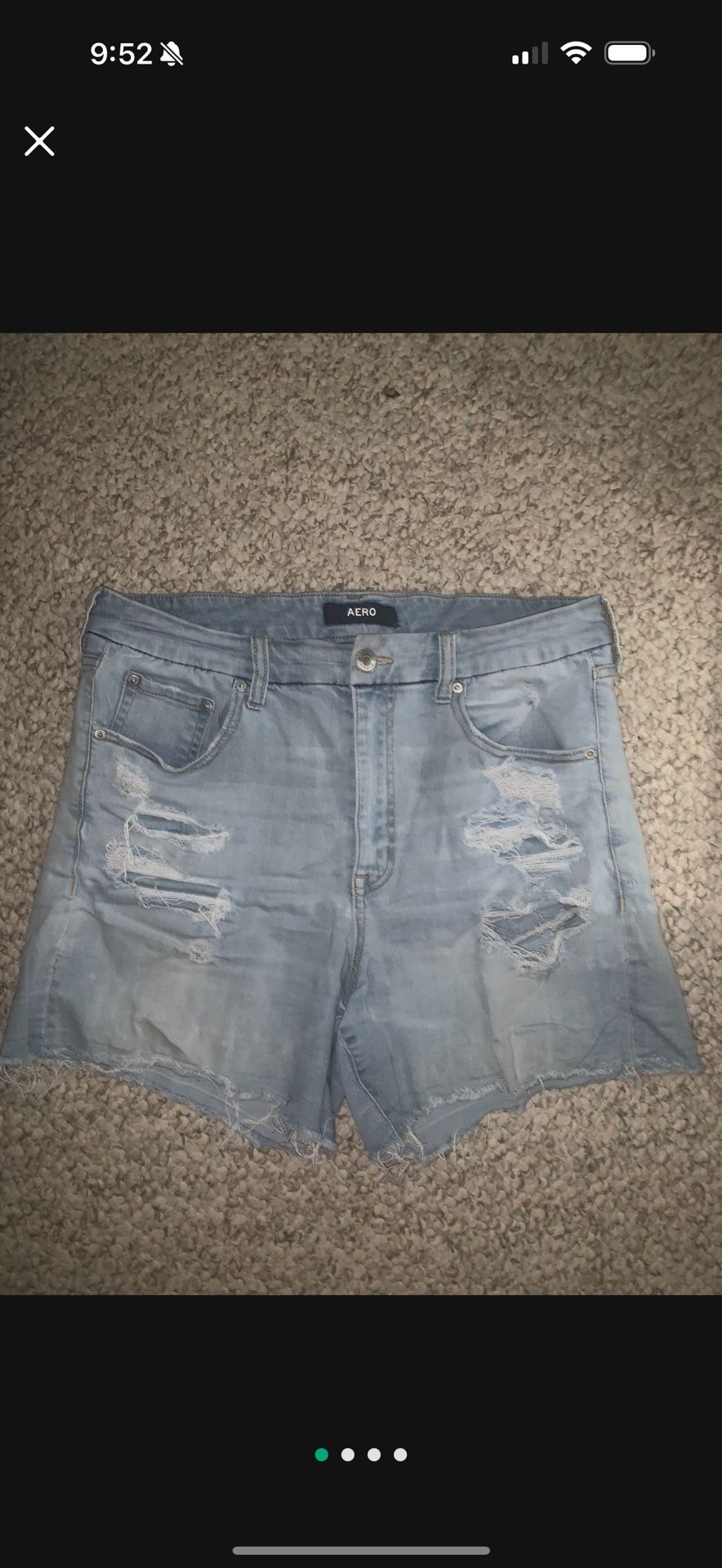 WOMENS SIZE 14 HIGH RISE CURVY MIDI 3” STRETCHY JEAN SHORTS