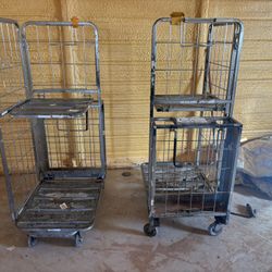Metal Folding Facility Carts