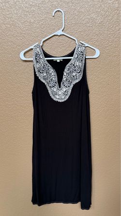 Max Studio Black w/white design Dress 1X