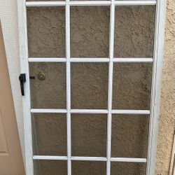 White Screen Door Gate
