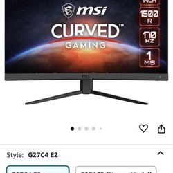27 Inch MSI GAMING MONITOR 