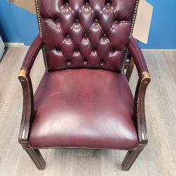 Chairs w arm rest Maroon (3 total)