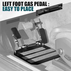 Portable Left Foot Accelerator Pedal (12”x10.6”)