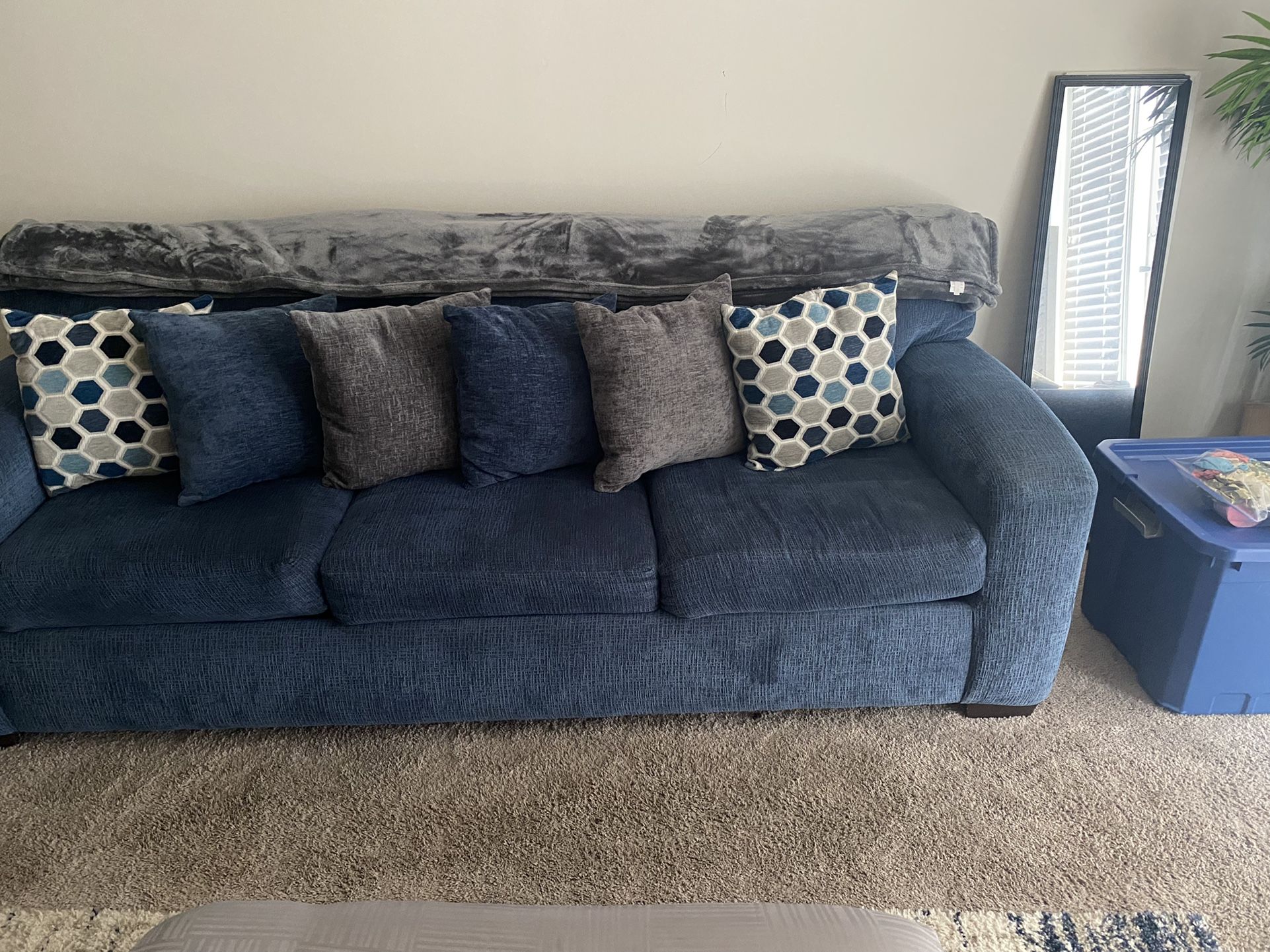 Navy Blue Couch