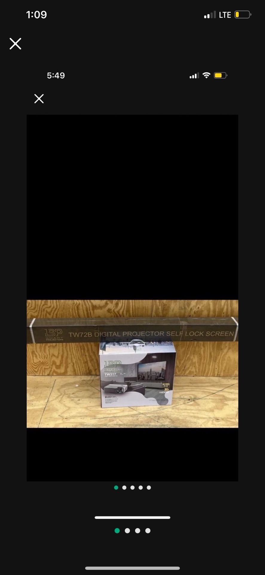 Projector With Screen