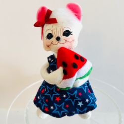 Annalee 2024, 6"Patriotic Watermelon Mouse