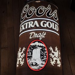 Cools extra gold draft lighted sign