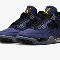 Nike Air Jordan 4 Retro GS Imperial Purple Lakeshow 7y / Women’s 8.5 IB4171-500 New With Box 