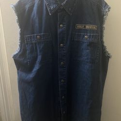 HARLEY DAVIDSON screaming eagle Sleeveless Men’s Denim Vest