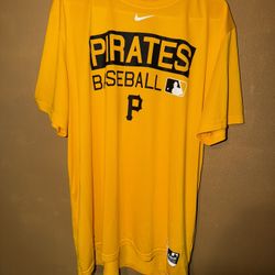Nike MLB Baseball Authentic Collection Dri Fit Pittsburgh Pirates Shirt Mens XL.