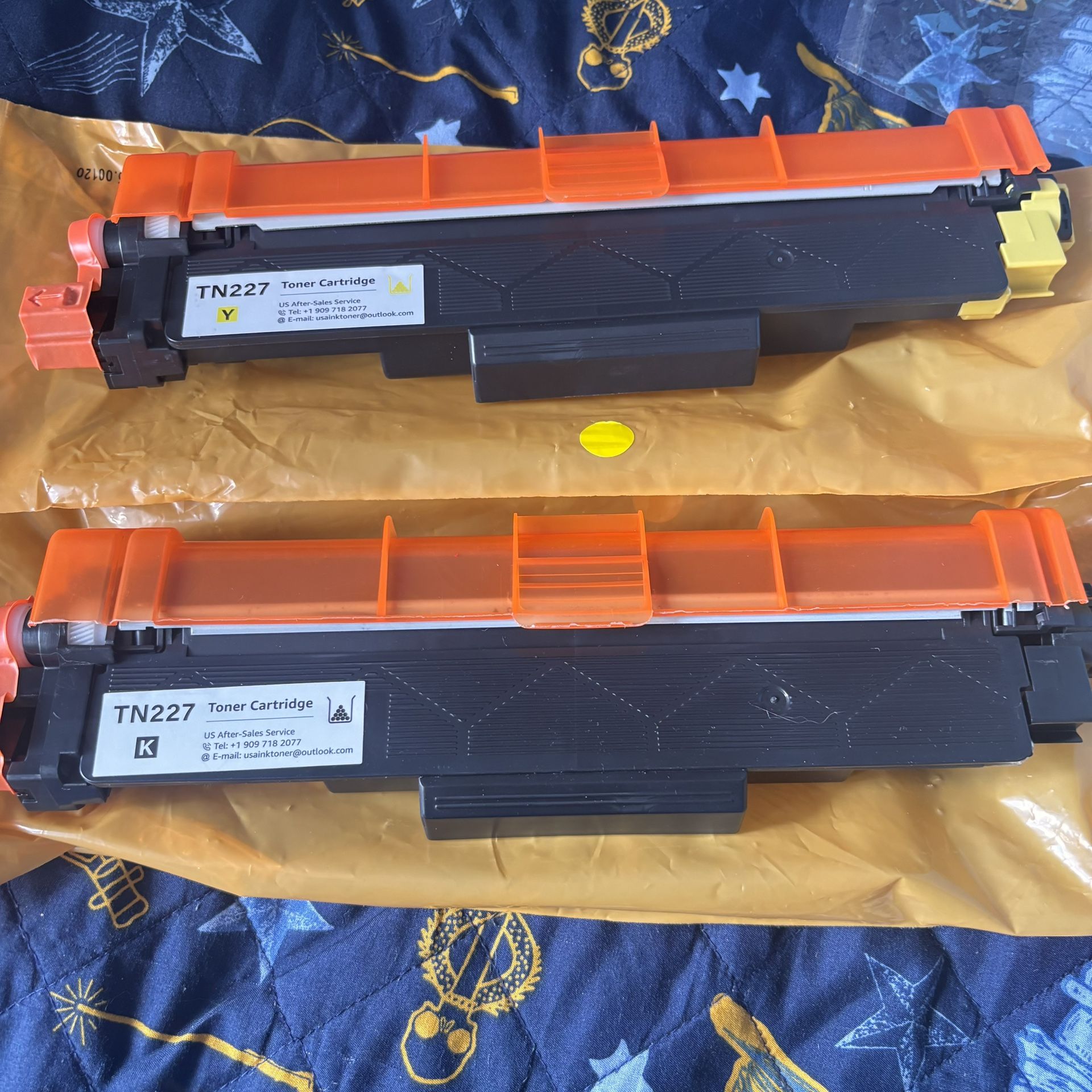 Original Brother TN227 Black And Yellow