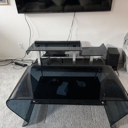 Tempered Glass Entertainment System