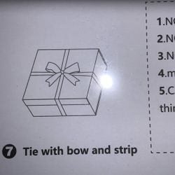 New White Gift Boxes With Silver Ribbon Count 5 8”x 8”x 4”