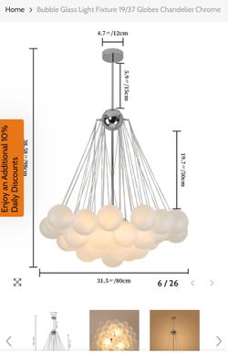 Bubble Glass Chandelier