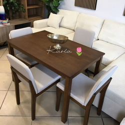 Cute‼️ 5-Pc Dining Table Set Oak Finish