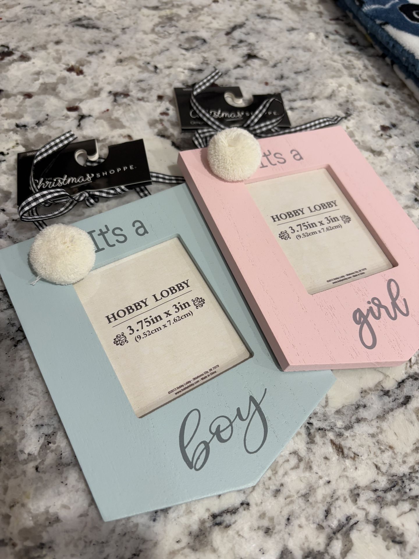 Baby Reveal Christmas Ornaments