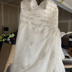 Size 26 Off White Wedding Dress
