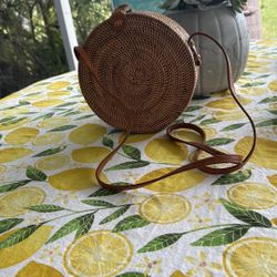 Straw bag