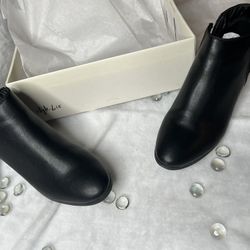 Style Co Wileyy Ankle Booties Black Smooth Black Micro 8.5M