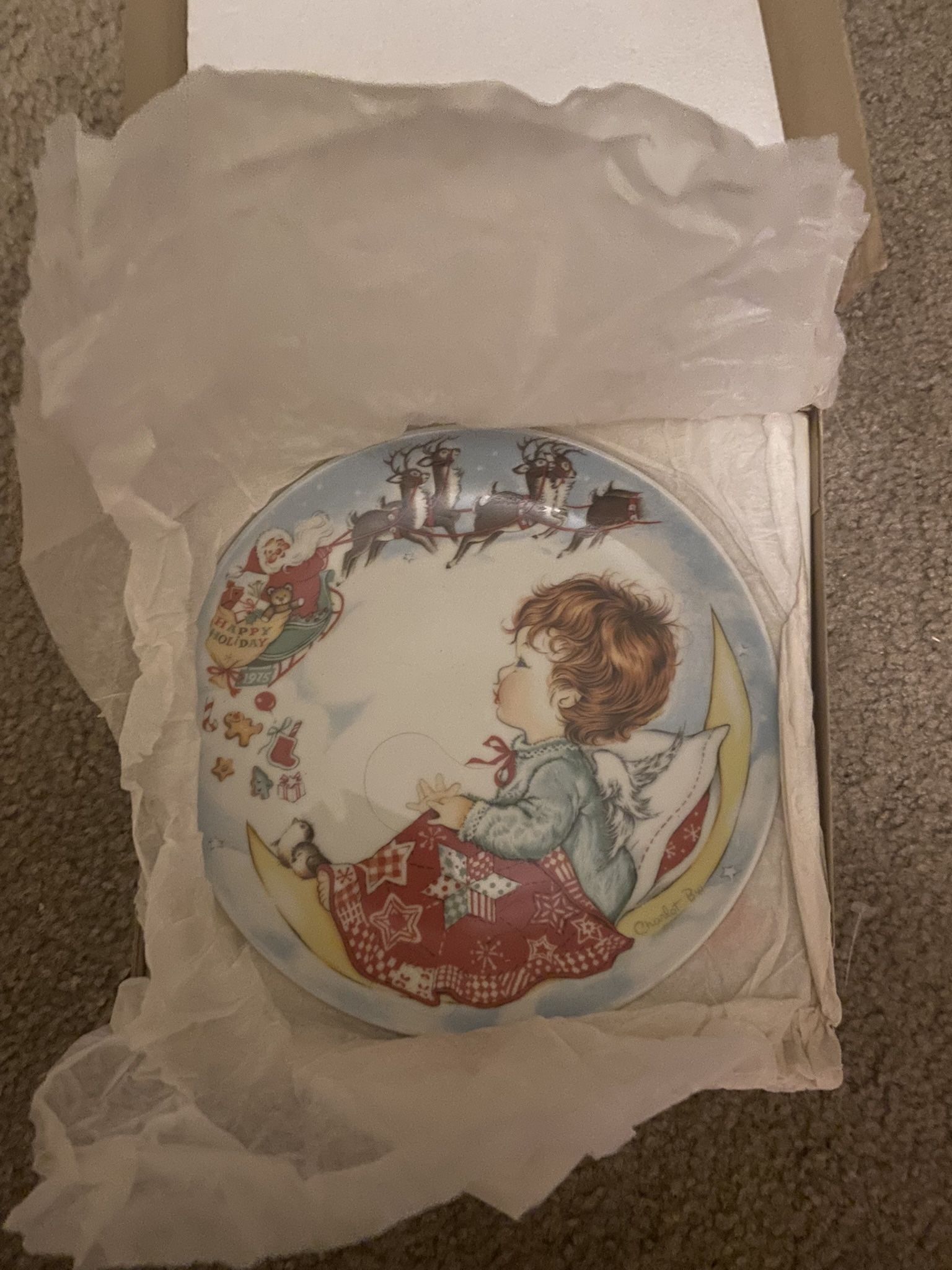 Charlot Byj 1975 Plate, Still In Box