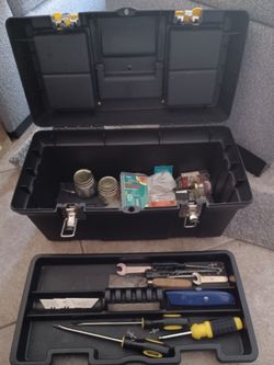 Stanley Toolbox with Assorted tools