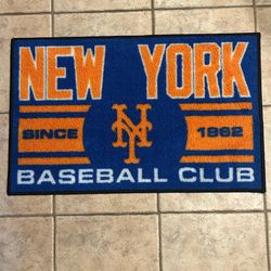 MLB New York Mets Starter Mat Door Accent Rug 19” x 30”
