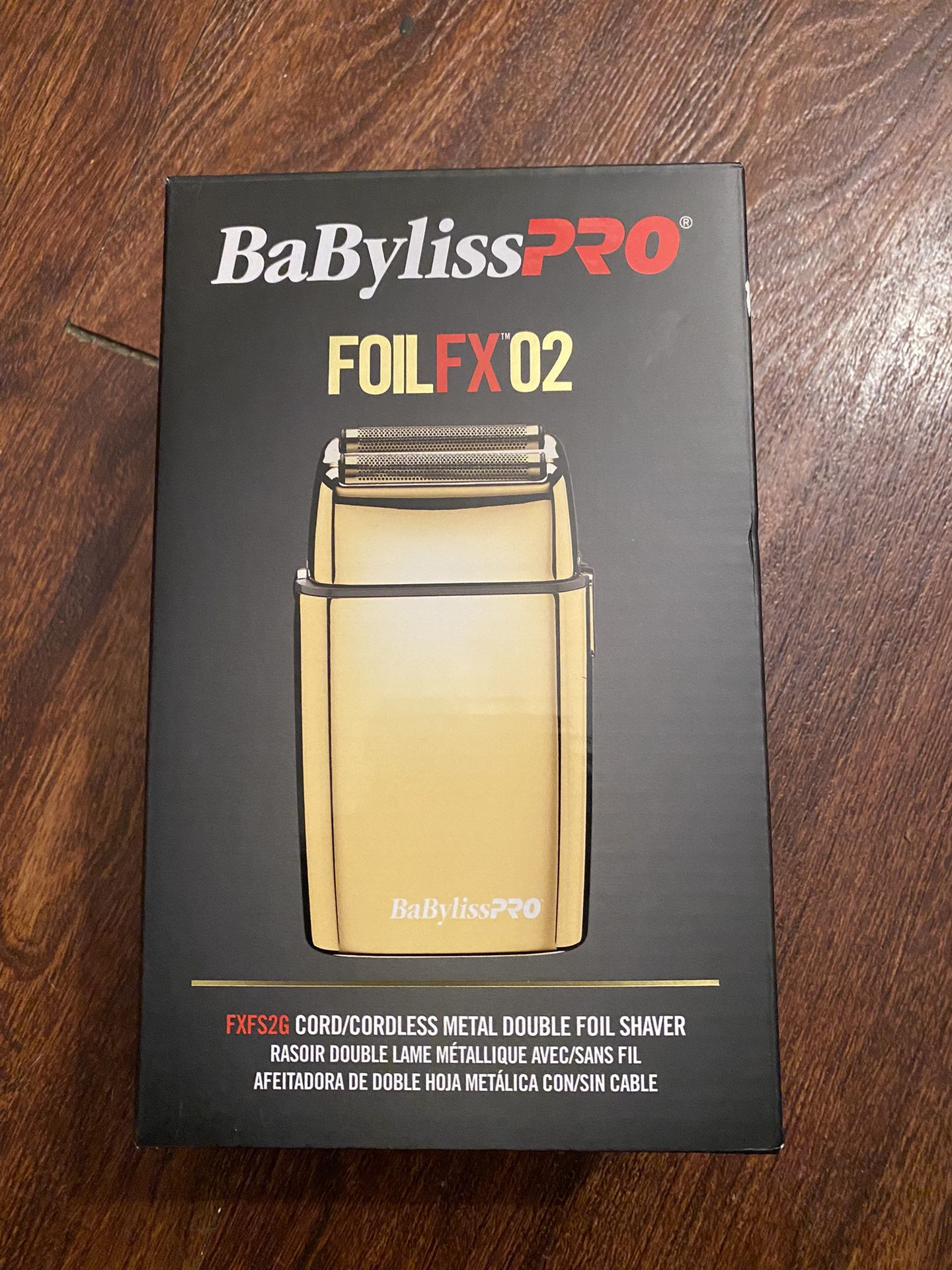 BabylissPro FOILFX02 Cordless Metal Double Foil Shaver - Gold